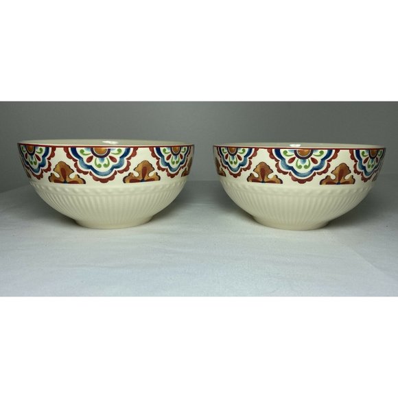LOT of 2 Pier 1 Imports Large Cereal Soup Bowls - Picture 5 of 5